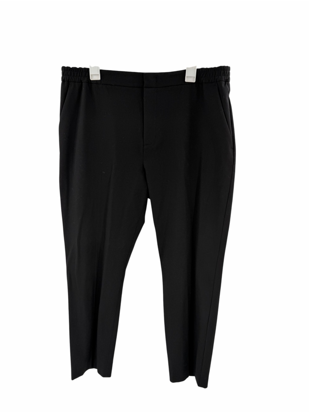 Kit + Ace Black Straight Leg Pull On Stretch Trouser Pant Womens XL Dressy